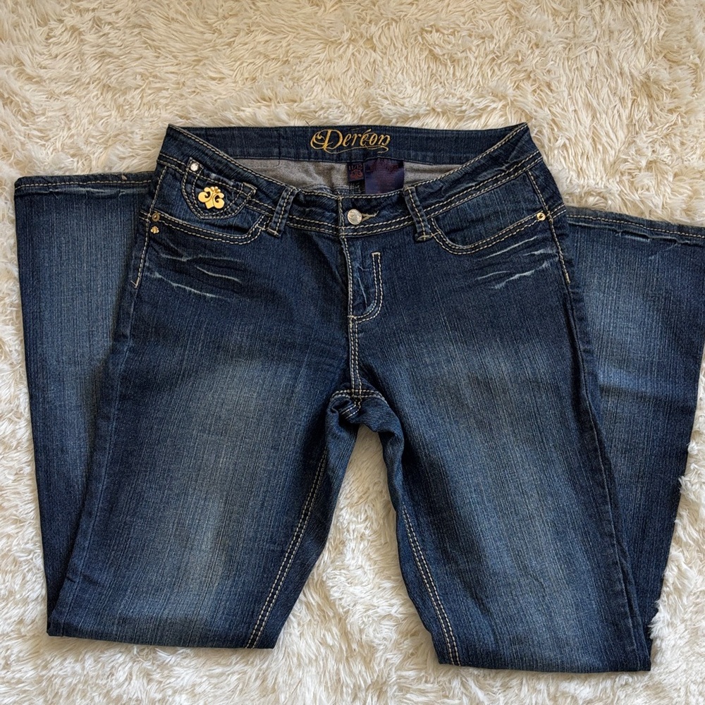 Dereon Dark Blue Boot Cut Jeans